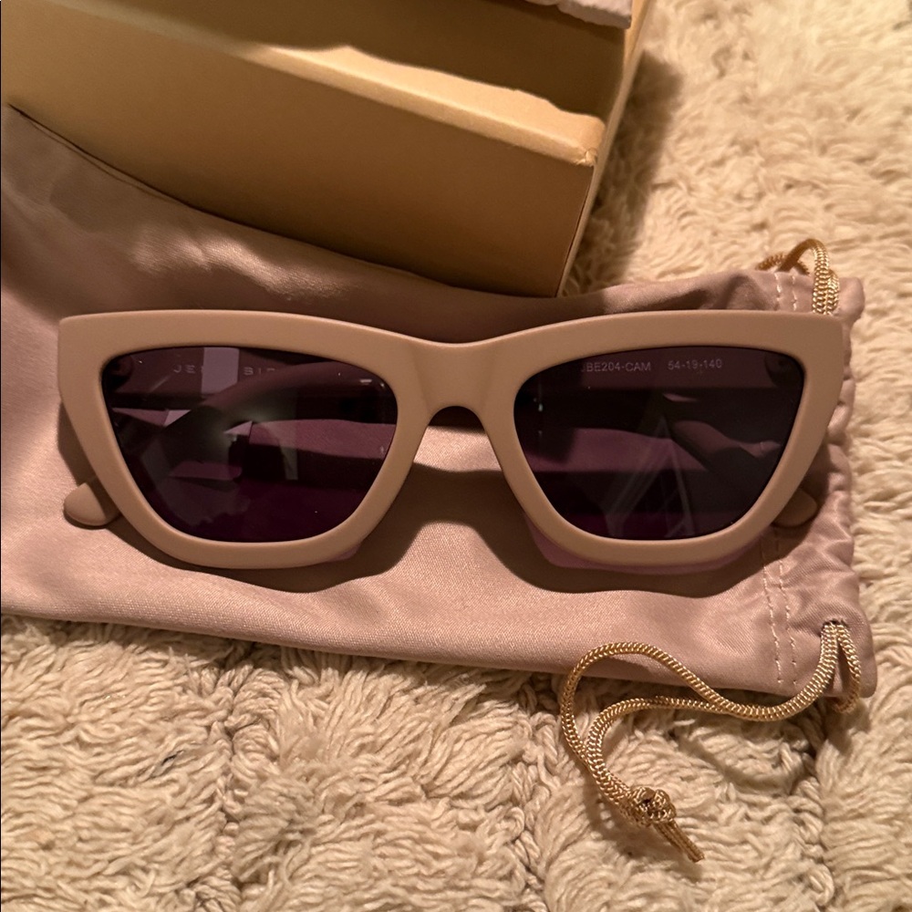 Jenny Bird Matte Camel Cat Eye Sunglasses *NEW*